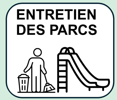 entretien et nettoyage parcs affiches publicitaires